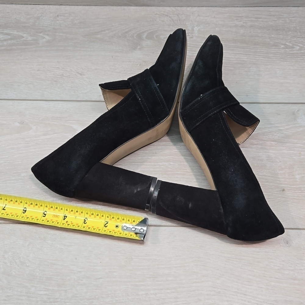 Marc Fisher Women Garlan Leather Square Toe Heels Sandals shoes sz 8.5M - Picture 8 of 12